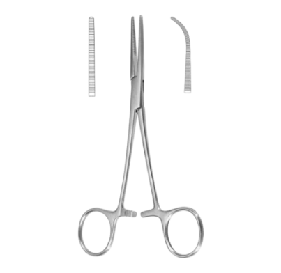 Kelly hemostatic forceps