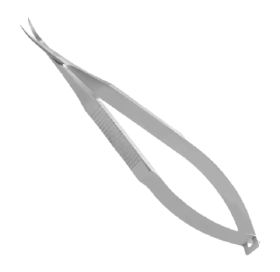 Micro Scissors Angled Titanium