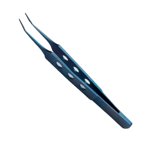 Micro Tweezers Angled Titanium