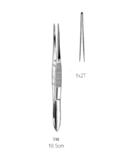 Tweezers Iris 1x2T